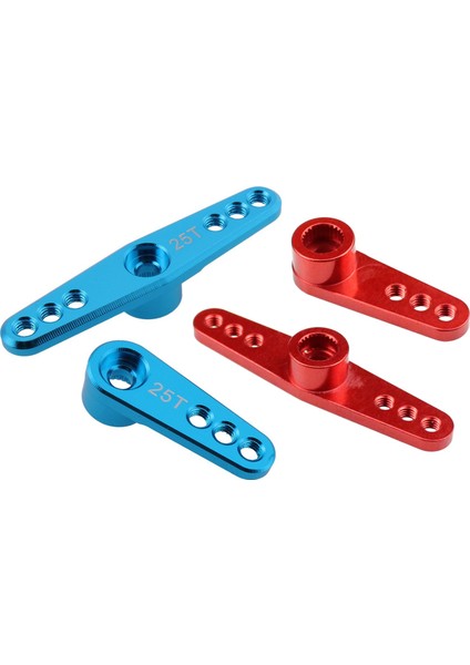 2set 25T Alüminyum Rc Futaba Savox Için Servo Kol Korsası Xcore Hl Hsp Hd Güç Rc Araçları Kırmızı ve Mavi (Yurt Dışından) fiyatları