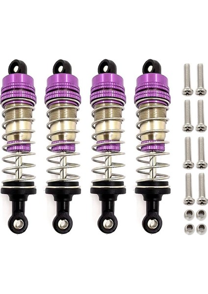 4pcs Metal Yağ Şok Emici Damper Wltoys 144001 144010 124007 124016 124017 124018 1240190 Rc Araç Parçaları Mor (Yurt Dışından)