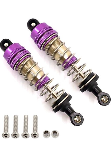 4pcs Metal Yağ Şok Emici Damper Wltoys 144001 144010 124007 124016 124017 124018 1240190 Rc Araç Parçaları Mor (Yurt Dışından) modelleri