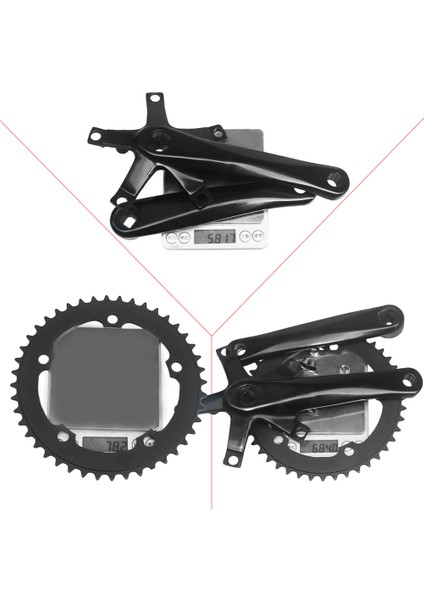 Bisiklet Crankset 130BCD 44T 170MM Yol Bisiklet Krank Seti Krank Kolları Alt Braket Bisiklet Parça Kilitlenmesi (Yurt Dışından) fiyatları