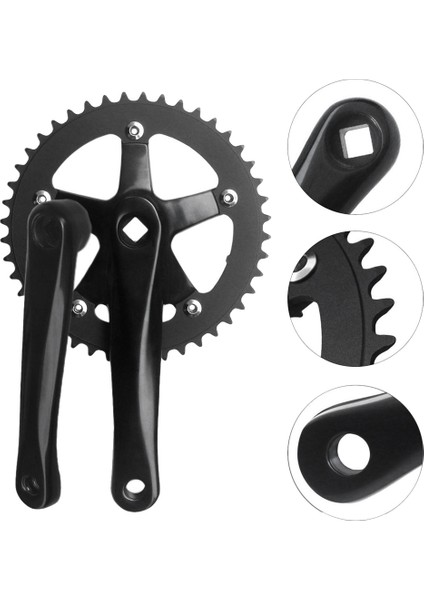 Bisiklet Crankset 130BCD 44T 170MM Yol Bisiklet Krank Seti Krank Kolları Alt Braket Bisiklet Parça Kilitlenmesi (Yurt Dışından) modelleri
