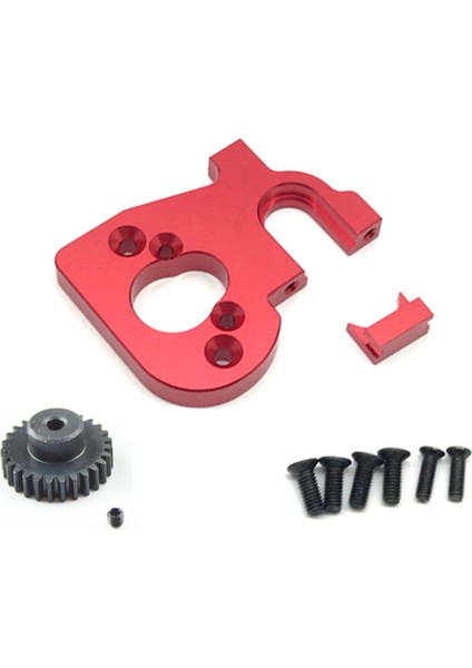 Wltoys Için Motor Dişli ile 2set Rc Araç Motor Montaj Tutucu 144001 124019 124018 Rc Yedek Parçalar Kırmızı ve Titanyum (Yurt Dışından) indirimleri