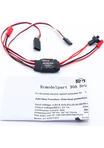 30A 4 8-8 4V Mini Fırçalanmış Elektrik Hız Kontrolörü Esc Motor Hız Kontrolörü 130/180/260/280/380 Fırça Motoru (Yurt Dışından) indirimleri