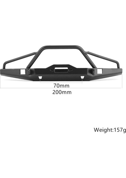 Traxxas Trx4 Eksenel SCX10 Lcg Şasi 1/10 Rc Paletli Araba Yükseltme Parçaları Aksesuarları Için Metal Ön Tampon (Yurt Dışından) fiyatları