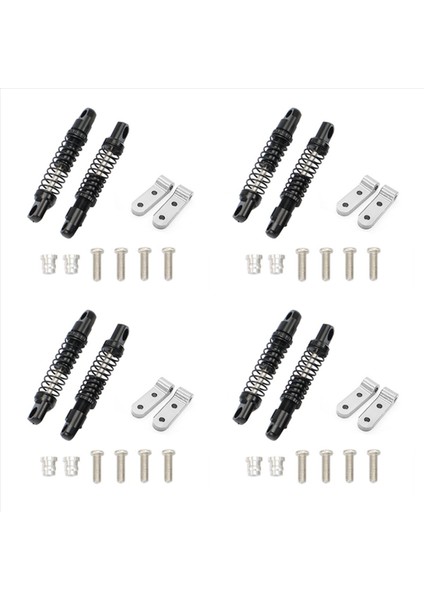 4 Wpl D12 Için Set D12 Rc Araç Metal Arka Şok Emici Damper Montaj Sabit Koltuk Yükseltmeleri Parça Aksesuarları 4 (Yurt Dışından)