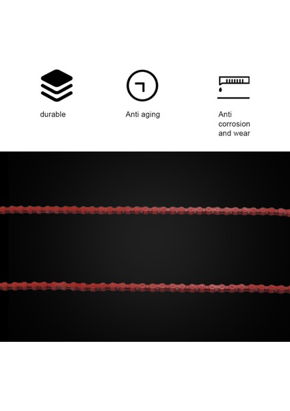 Bisiklet Mtb Bmx Yol Bisikleti 1/2 &quot x 1/8&quot Fixed Zincir Tek Hızlı 96 Bağlantı Kırmızı (Yurt Dışından) fiyatları