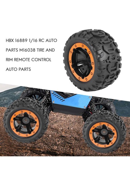 4pcs Lastikler ve Tekerlekler Jantlar Uzaktan Kumanda Araçları Hbx Için Hbx 16889 1/16 Rc Araba Araçları Yedek Parça M16038 (Yurt Dışından) modelleri