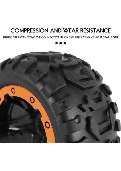 4pcs Lastikler ve Tekerlekler Jantlar Uzaktan Kumanda Araçları Hbx Için Hbx 16889 1/16 Rc Araba Araçları Yedek Parça M16038 (Yurt Dışından) indirimleri