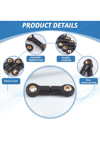 6pcs Konnektör Bağlantıları Wpl B16 B36 Rc Araç Arka Aks Tahit Tavalı Kafa Çubuğu Yükseltme Parçaları (Yurt Dışından) indirimleri