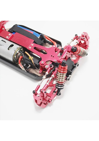 4pcs Metal Direksiyon Kupası Ön Tekerlek Koltuğu Rulmanlı Yükseltme Parçaları Wltoys 144001 1/14 Rc Araba Kırmızı (Yurt Dışından) modelleri