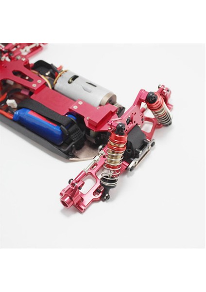 4pcs Metal Direksiyon Kupası Ön Tekerlek Koltuğu Rulmanlı Yükseltme Parçaları Wltoys 144001 1/14 Rc Araba Kırmızı (Yurt Dışından) indirimleri