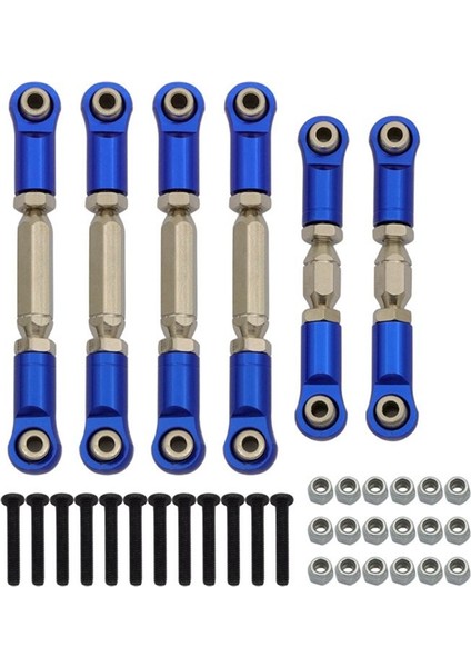 1/10 Arrma Granit Senton Vorteks Için Ayarlanan Metal Bağlantı Çubukları Bağlantı Bağlantıları Typhon Big Rock Rc Araba Yükseltme Parçaları Mavi (Yurt Dışından)