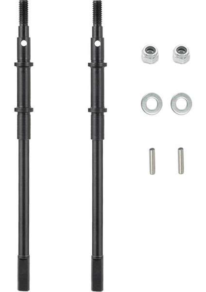 2pcs Çelik Metal Arka Aks Şaftı Eksenel SCX10 Iı 90046 1/10 Rc Paletli Araç AR44 Axle Yükseltme Parçaları (Yurt Dışından)