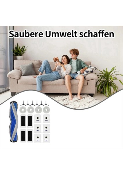 ECOVACS için T30 Pro / T30 Pro Omni / Yeedi M12 Pro+ Ana Silindir Yan Fırça Hepa Filtre Mop Padleri Toz Torbaları Yedek Parçalar (Yurt Dışından) indirimleri