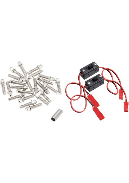 30PC 1 9 2 2 Tekerlek Imparatorluk M3 Vida 1/10 Rc Eksenel SCX10 Için 2 Adet Hsp 1/10 1/8 Otomobil (Yurt Dışından)