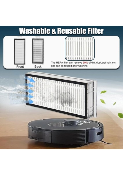 Roborock için Aksesuar Kiti Q5 Max+ Q5 Duoroller+ Plus Robot Vakum Süpürge Yedek Parçaları (Yurt Dışından) fırsatları