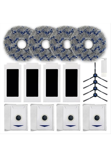 ECOVACS DEEBOT T30 OMNI / T30 Pro Omni Robot Vakum Süpürge Yan Fırçası Hepa Filtre MOP Kumaş Aksesuarları (Yurt Dışından)