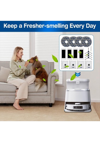 ECOVACS DEEBOT T30 OMNI / T30 Pro Omni Robot Vakum Süpürge Yan Fırçası Hepa Filtre MOP Kumaş Aksesuarları (Yurt Dışından) modelleri