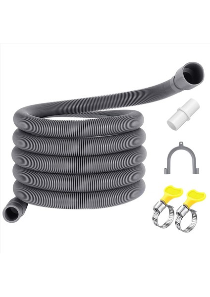 2x Çamaşır Makinesi Tahliye Hortumu 10 Ft Esnek Bulaşık Tahliye Hortumu Uzatma Kitleri Oluklu Yıkayıcı Deşarj Hortumu (Yurt Dışından) fiyatları