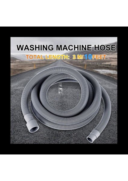 2x Çamaşır Makinesi Tahliye Hortumu 10 Ft Esnek Bulaşık Tahliye Hortumu Uzatma Kitleri Oluklu Yıkayıcı Deşarj Hortumu (Yurt Dışından) indirimleri