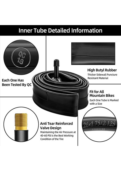 4pcs 26 Inç x 1 75/1 95/2 10/2 125 Bisiklet Lastik Mtb Bisiklet Iç Tüp Schrader Valf Bisiklet Aksesuarları (Yurt Dışından) fırsatları