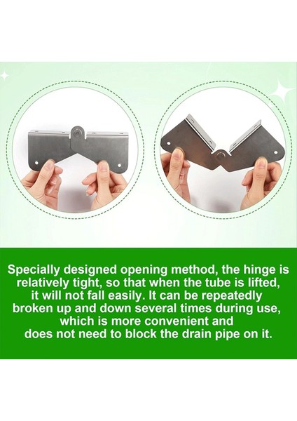 Oluk Iniş Borusu Menteşe 3 Pack Iniş Borusu Flip-Up Menteşe Yağmur Oluk Aksesuarları Iniş Borusu Uzatma Menteşe (Yurt Dışından) modelleri