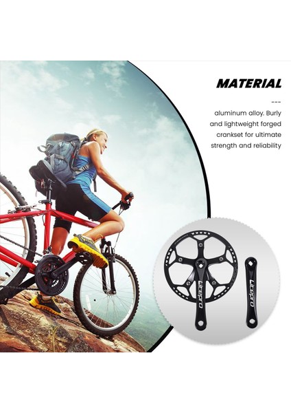 Tek Hızlı Krankset 53T 170MM Krankarmlar Katlanır Bisiklet Krankset Bike Track Road Bisiklet Için Koruyucu Kapak (Yurt Dışından) fiyatları