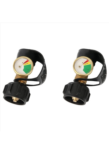 2x Propan Tank Gösterge Seviyesi Göstergesi Sızıntı Dedektörü Rv Kampçısı Için Gaz Basınç Ölçer Tip 1 Bağlantı ile (Yurt Dışından)