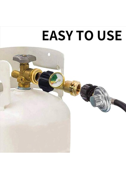 2x Propan Tank Gösterge Seviyesi Göstergesi Sızıntı Dedektörü Rv Kampçısı Için Gaz Basınç Ölçer Tip 1 Bağlantı ile (Yurt Dışından) modelleri