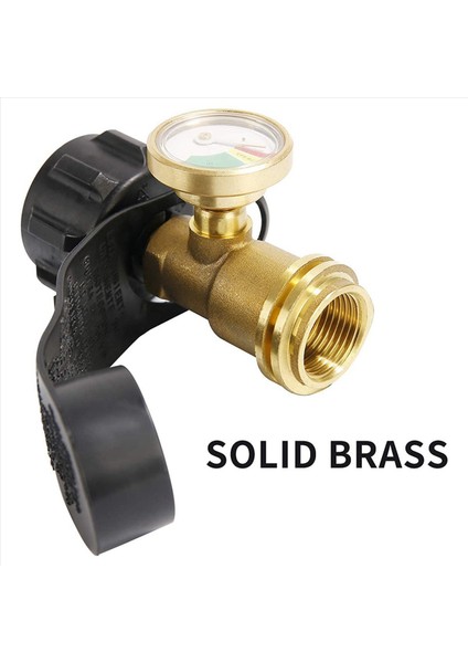 2x Propan Tank Gösterge Seviyesi Göstergesi Sızıntı Dedektörü Rv Kampçısı Için Gaz Basınç Ölçer Tip 1 Bağlantı ile (Yurt Dışından) fırsatları