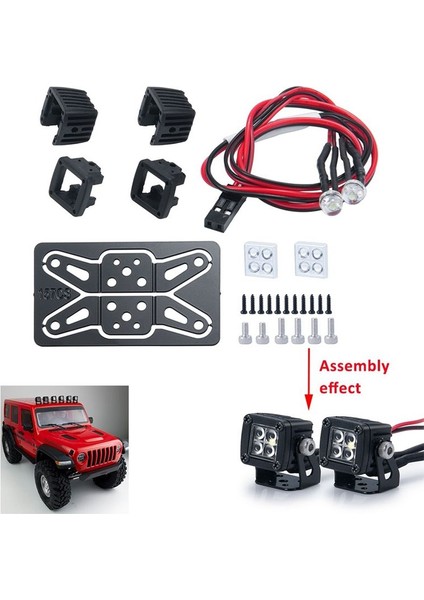LED Işıklar Parlak Farlar 1/10 Rc Paletli Araç Trx4 Eksenel SCX10 90046 Wraıth RR10 Vs4-10 Redcat Gen8 C (Yurt Dışından) fırsatları