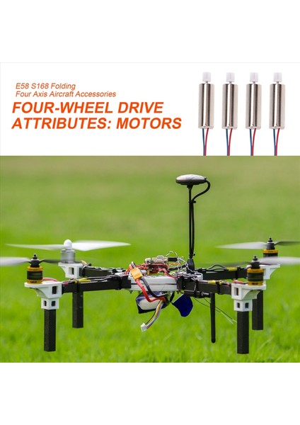 4 Pcs E58 M68 S168 Cw Ccw Motor Rc Dron Dron Quadcopter Yedek Parçalar Değiştirme Kiti Aksesuarları (Yurt Dışından) indirimleri