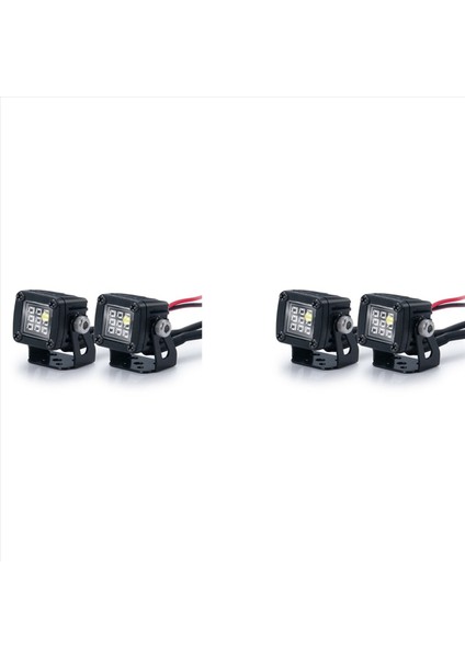 4x Modifiye Farlar Spotlar Araba Üst Işıklar Eksenel SCX10 Jeep Traxxas Trx4 Trx6 1/10 Için Tampon Işıkları (Yurt Dışından)