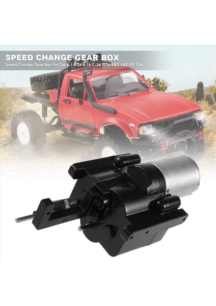 Wpl Rc Car B-1 B-24 B-16 C-24 1/16 4WD 6WD Rc Araç Trawler 10KM/H-30KM/H Uzaktan Kumanda Parçaları ve Aksesuar Için Hız Değişimi Dişli Kutusu (Yurt Dışından) indirimleri