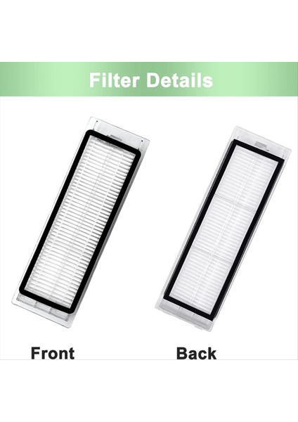 Xiaomi Roborock S6 Pure S6 E4 S4 Max S6 Maxv S5 S5 Max S4 E2 E3 E5 E20 E25 E35 S50 S65 Fırça Filtreleri (Yurt Dışından) indirimleri