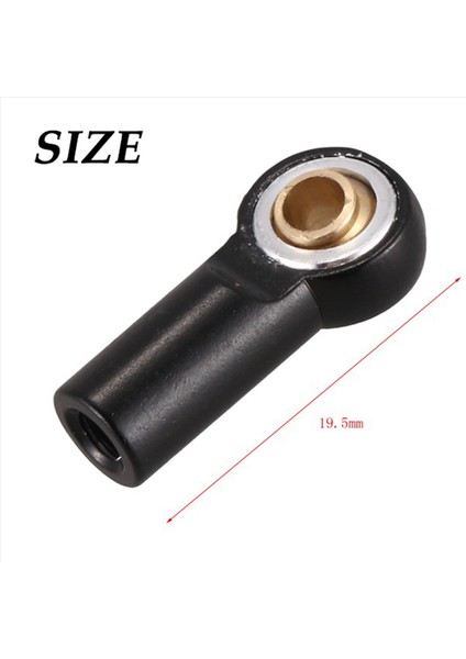 100PCS Metal M3 Bağlantı Rota Çubuk Uç Top Bağlantı 1/10 Rc Araç Paletli Eksenel SCX10 D90 D110 Tamiya CC01 Siyah (Yurt Dışından) fırsatları