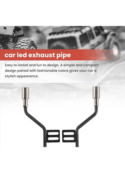 Traxxas Trx4 Defender Ford Bronco SCX10 Rc Araç Parçaları Egzoz Manifoldu (Yurt Dışından) indirimleri