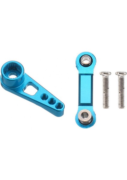 2pcs Wltoys A959-B A969-B Mavi ve 1set Metal 25T Direksiyon Servo Korna Kol + Metal Servo Dümen Çubuk (Yurt Dışından) modelleri