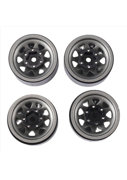 Beadlock Tekerleğinde 1/18 1/24 Için 1/18 Rc Paletli Araba Eksenel SCX24 AX24 TRX4M FCX24 5 (Yurt Dışından) modelleri