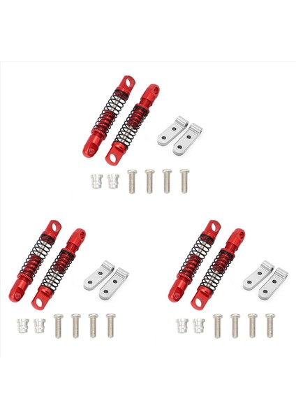 Wpl D12 Için 6x Rc Araç Metal Arka Şok Emici Damper Montaj Sabit Koltuk Yükseltmeleri Parça Aksesuarları 1 (Yurt Dışından)