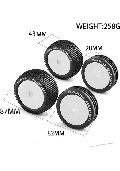 82 &amp 87MM 1/10 2WD Rc Off-Road Buggy Araba Lastik Tekerle (Yurt Dışından) fiyatları