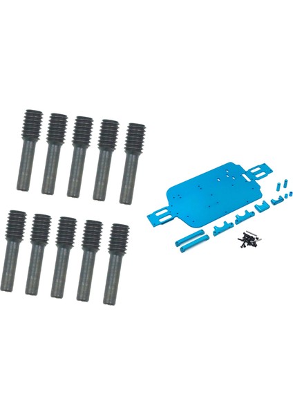 2 Set Rc Araç Parçası 1 Set Vidalı Pin ve 1 Set Metal Alt Plaka Aksesuarlar (Yurt Dışından)