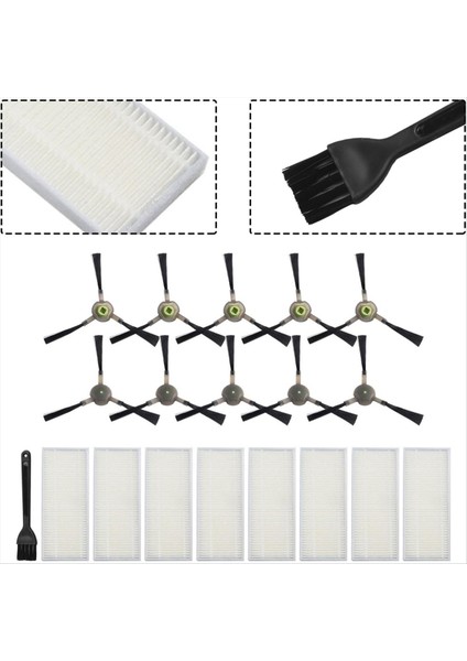 Lefant M210 M210S için Yedek Aksesuarlar M210B M213 Vakum Süpürge Filtre Yan Fırçası (Yurt Dışından) modelleri