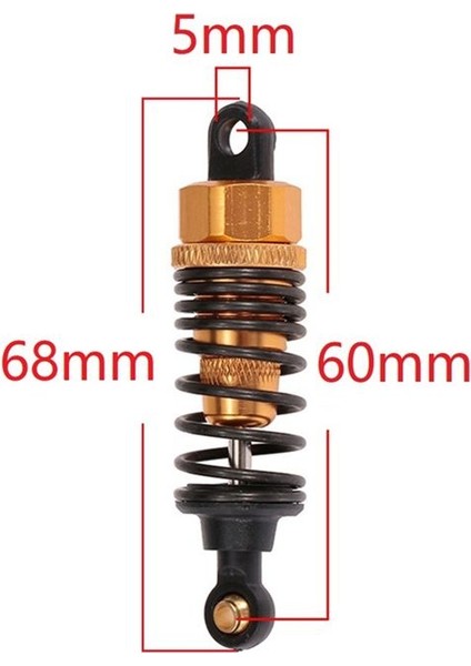 4pcs 102004 122004 Metal Şok Emici 68MM 02002 02175 Hsp Için 1/10 Yolda Sürüklenme Arabası 94123 94122 Yükseltme Parçaları 3 (Yurt Dışından) fiyatları