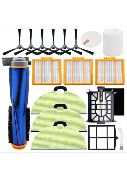 Köpekbalığı AV2610WA için yedek parçalar RV2610WA Matrix Plus 2- In-1 In-1 Robot Vakum Süpürge Ana Yan Fırça Filtre Mops (Yurt Dışından)