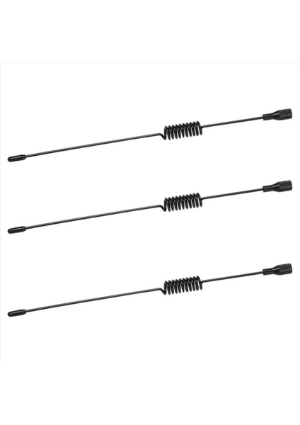 3 Pcs 197MM Metal Dekoratif Anten 1/10 Rc Prwler Traxxas Trx4 Trx6 Trx6 Eksenel SCX10 D90 D110 Tamiya CC01 Kamyon Drift (Yurt Dışından)