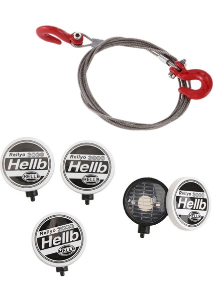 SCX10 Wraith Eksenel D90 Oyuncak Parçaları ve 4pcs Rc Araba Yuvarlak LED Işık Kapağı (Yurt Dışından)