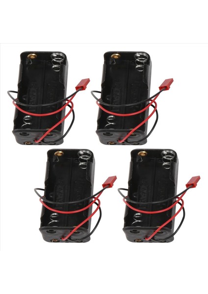 4pack 6V 4xaa Pil Conter Kılıf Tutucu Paket Kutusu Hsp Redcat Için Jst Fiş Alıcı 1/8 1/10 Rc Nitro Güç Otomobil Kamyonu (Yurt Dışından)