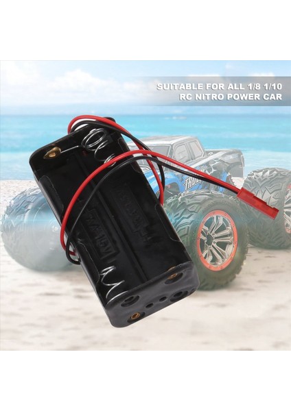 4pack 6V 4xaa Pil Conter Kılıf Tutucu Paket Kutusu Hsp Redcat Için Jst Fiş Alıcı 1/8 1/10 Rc Nitro Güç Otomobil Kamyonu (Yurt Dışından) indirimleri