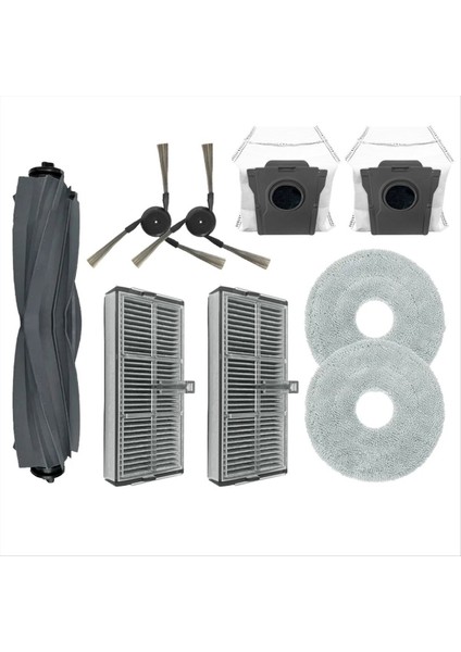 Dreame X40 Ultra/S30 Pro Ultra Robot Vakum Aksesuarları Ana Fırça Hepa Filtre Mops Toz Çanta Sarf Makineleri (Yurt Dışından)
